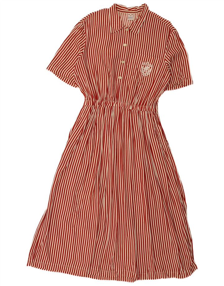 Mondi ženska maksi haljina IT 44 srednje crvene pruge od viskoze