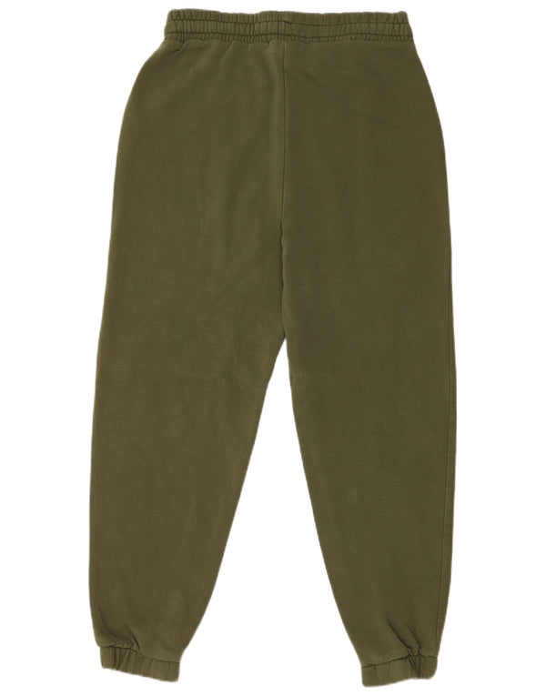 Topshop Womens Tracksuit Trousers Joggers UK 10 Small Khaki Cotton