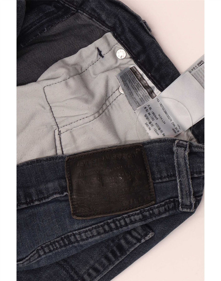 Levi's muške 512 uske traperice W34 L34 plavi pamuk