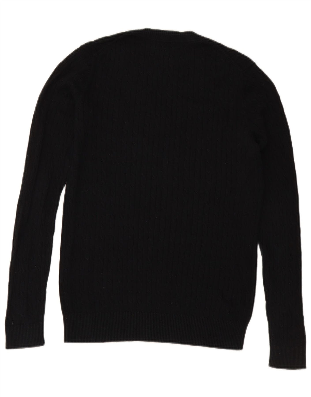 TOMMY HILFIGER Ženski džemper s V-izrezom UK 10 Mali crni