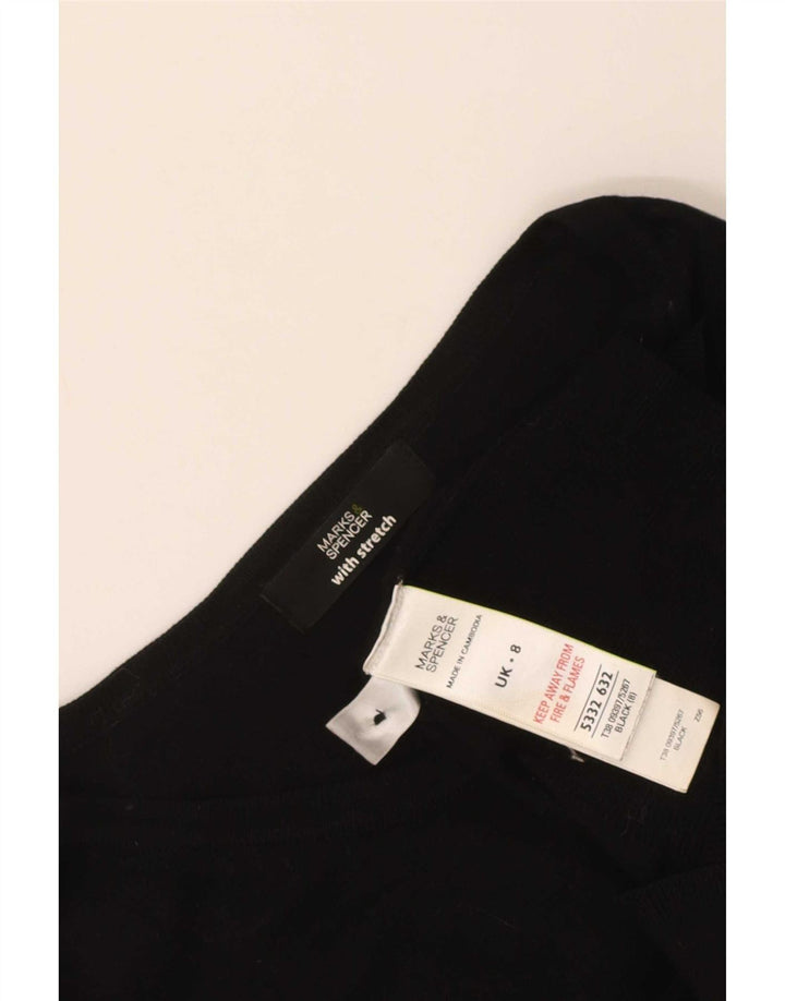 Marks & Spencer ženski kardigan pulover UK 8 Mala crna viskoza