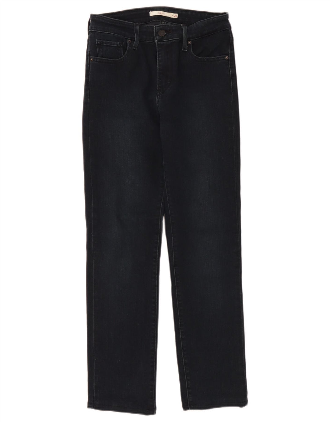 Levi's ženske 712 uske traperice W26 L27 tamnoplavi pamuk
