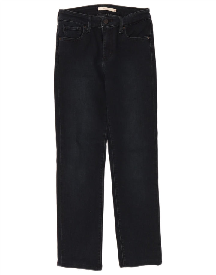 Levi's ženske 712 uske traperice W26 L27 tamnoplavi pamuk