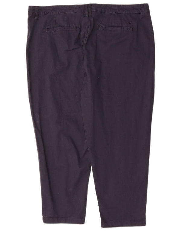 FAT FACE Ženske chino hlače visokog struka Rye UK 20 2XL W40 L25 tamnoplave