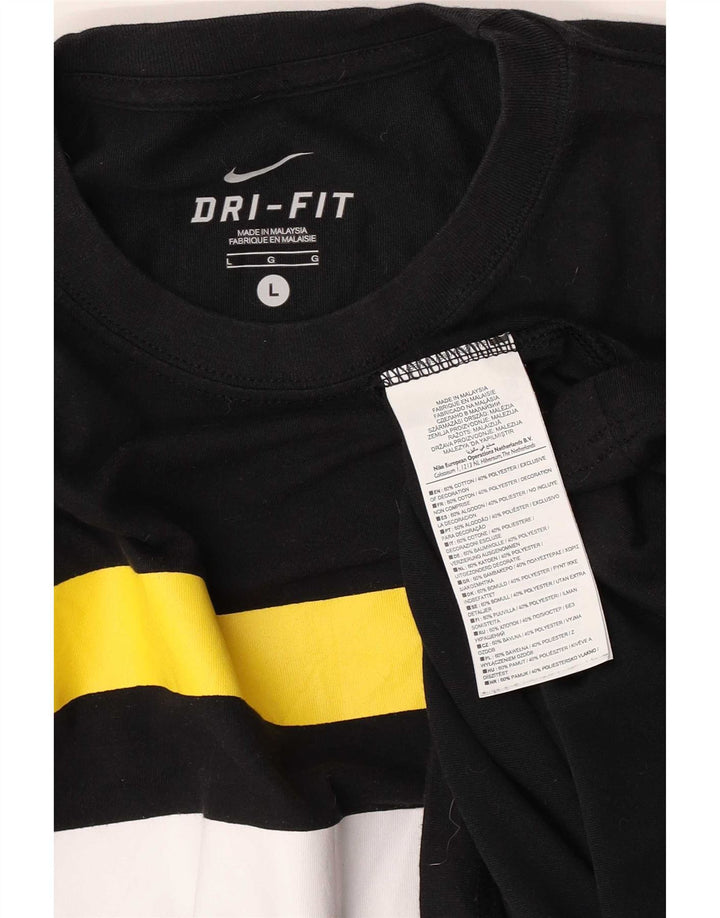 Nike Dri Fit majica kratkih rukava velika crna poliesterska boja