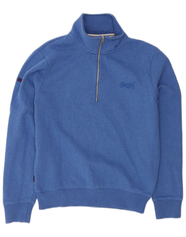 Superdry muška majica s izrezom i malim plavim pamukom