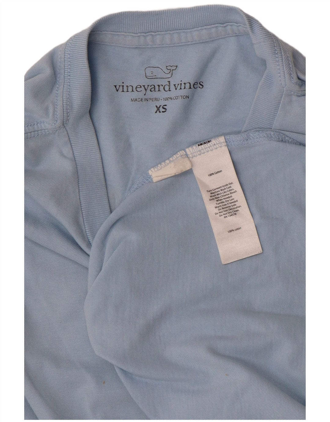 VINEYARD VINES Muška grafička majica dugih rukava XS plavi pamuk