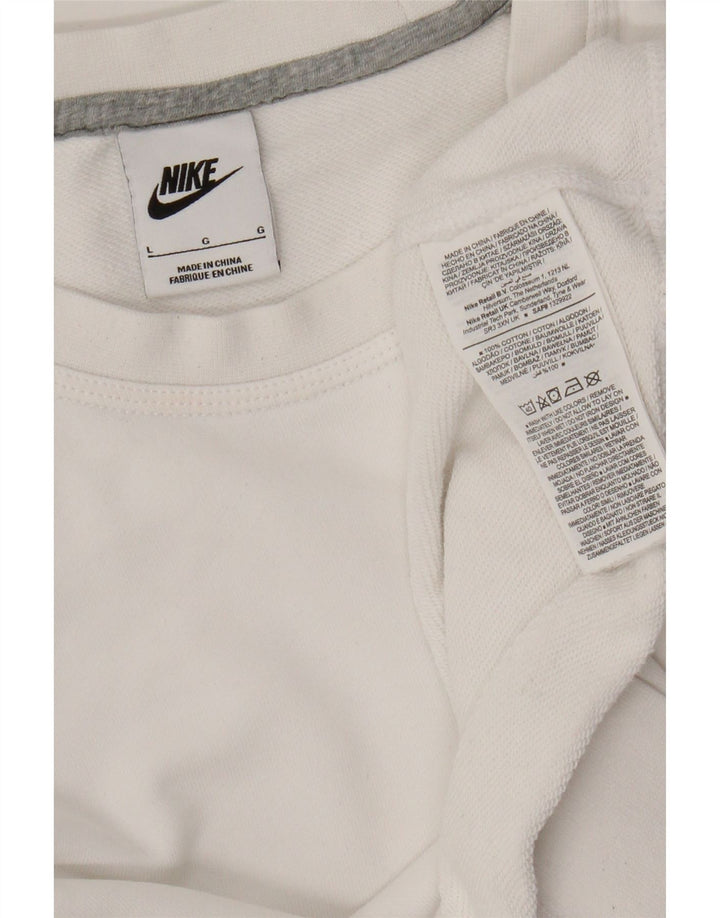 Nike Ženska majica s kratkim rukavima UK 16 Veliki bijeli pamuk