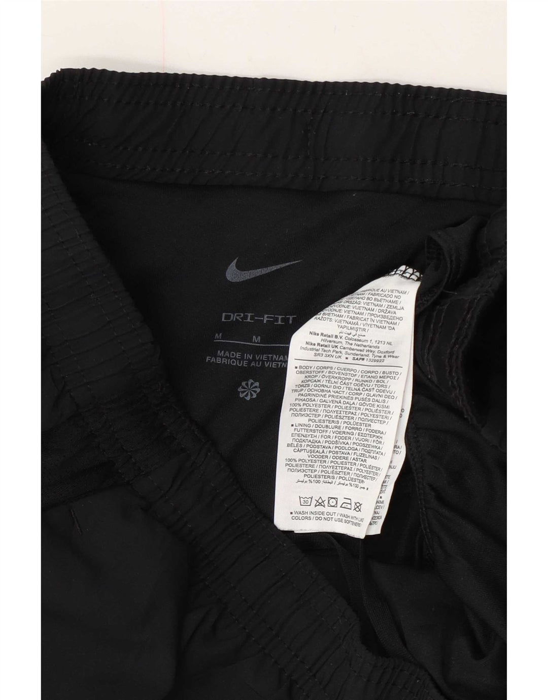 Nike muške Dri Fit sportske kratke hlače srednje crne boje od poliestera