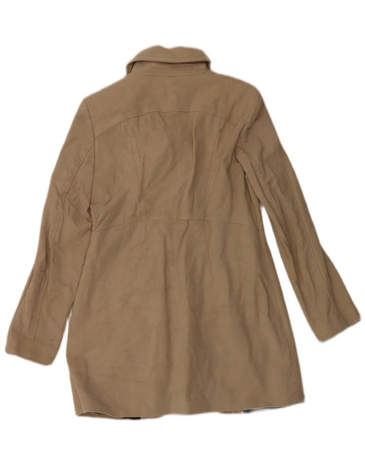 Zara ženski kaput UK 14 Large Beige Cotton