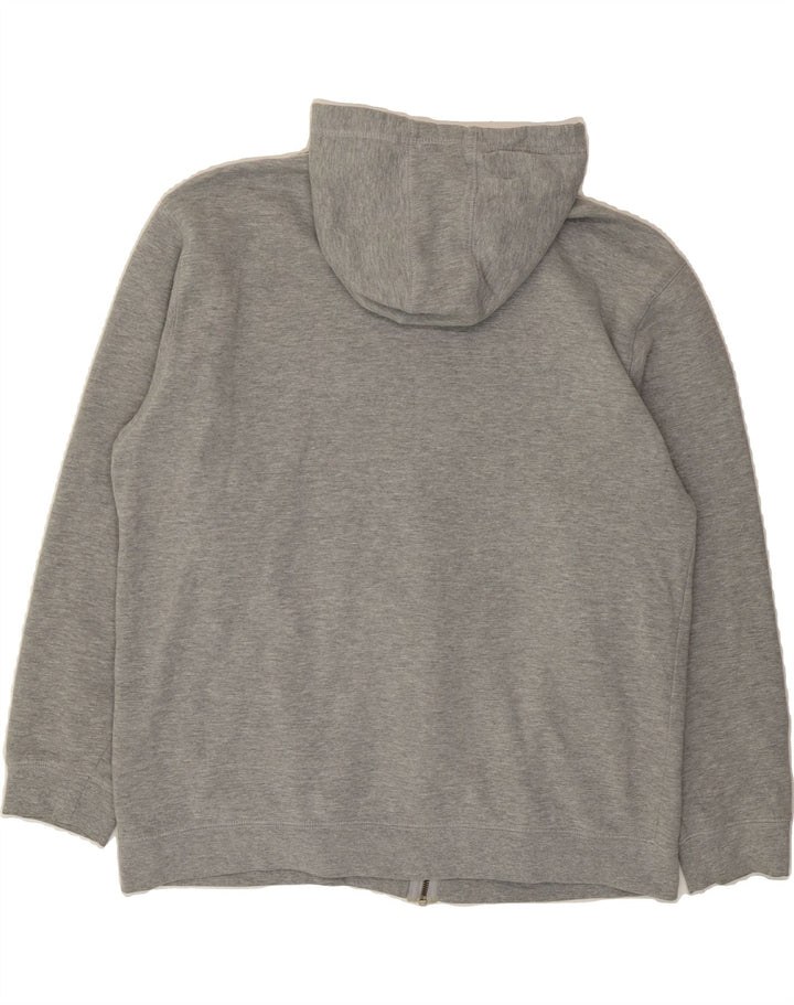 REEBOK Mens Zip Hoodie Sweater Large Grey Cotton Vintage Reebok and Second-Hand Reebok from Messina Hembry 