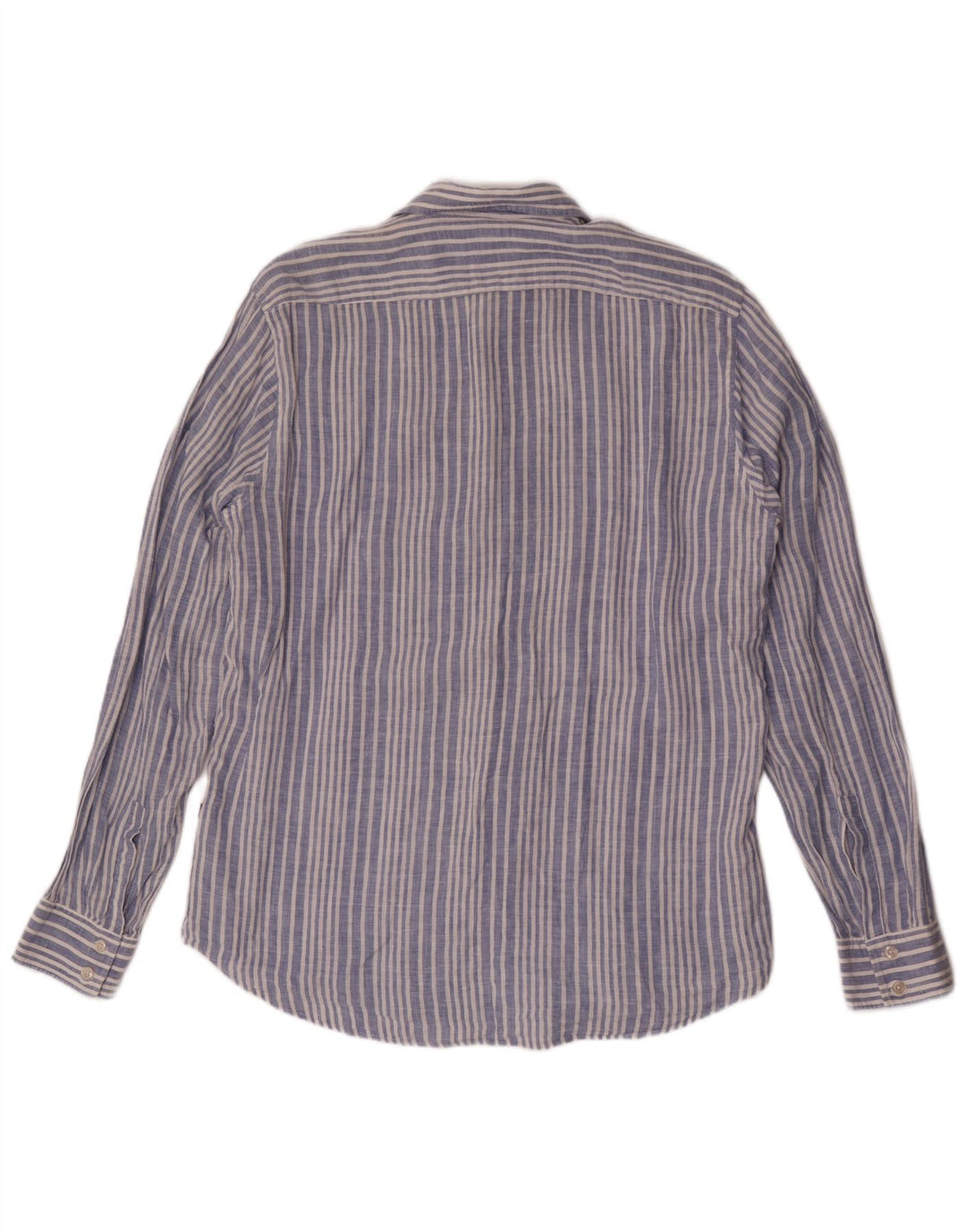 Hugo Boss Muška košulja Large Blue Pinstripe Lan