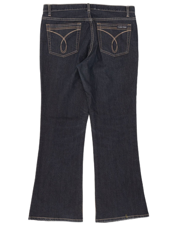 Calvin Klein ženske lepršave traperice US 10 Large W33 L29 tamnoplavi pamuk