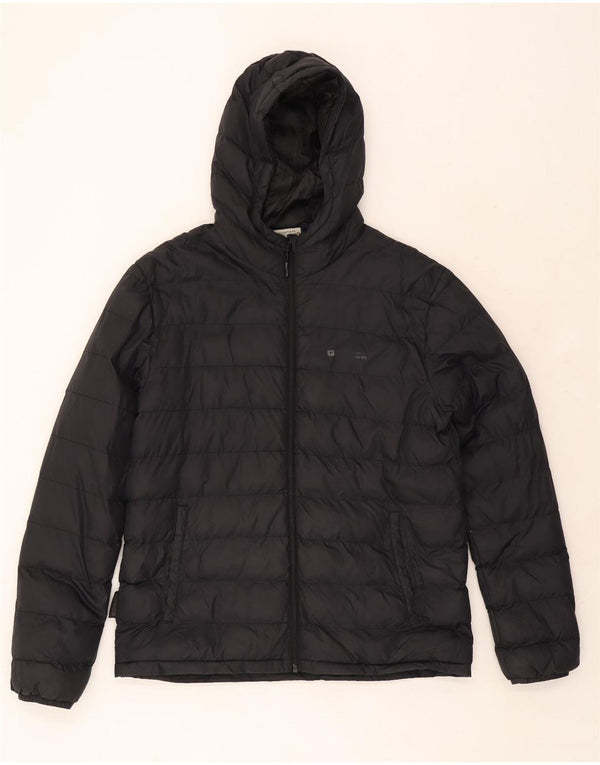 Mountain Warehouse Muška podstavljena jakna s kapuljačom UK 40 Veliki crni najlon
