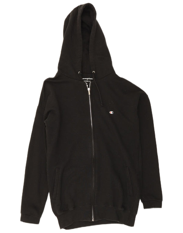 Champion Mens Zip Hoodie Sweater 2XL Black Cotton