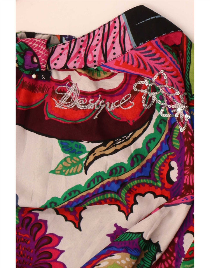 Desigual ženski pulover košulja bluza UK 10 Small Multicolored Patchwork