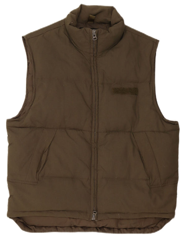 Wrangler Mens Padded Gilet UK 40 Large Kaki