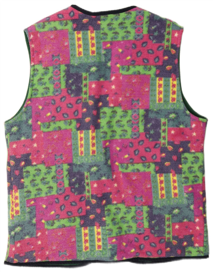 Muška reverzibilna flis majica za pušku UK 40, veliki raznobojni patchwork