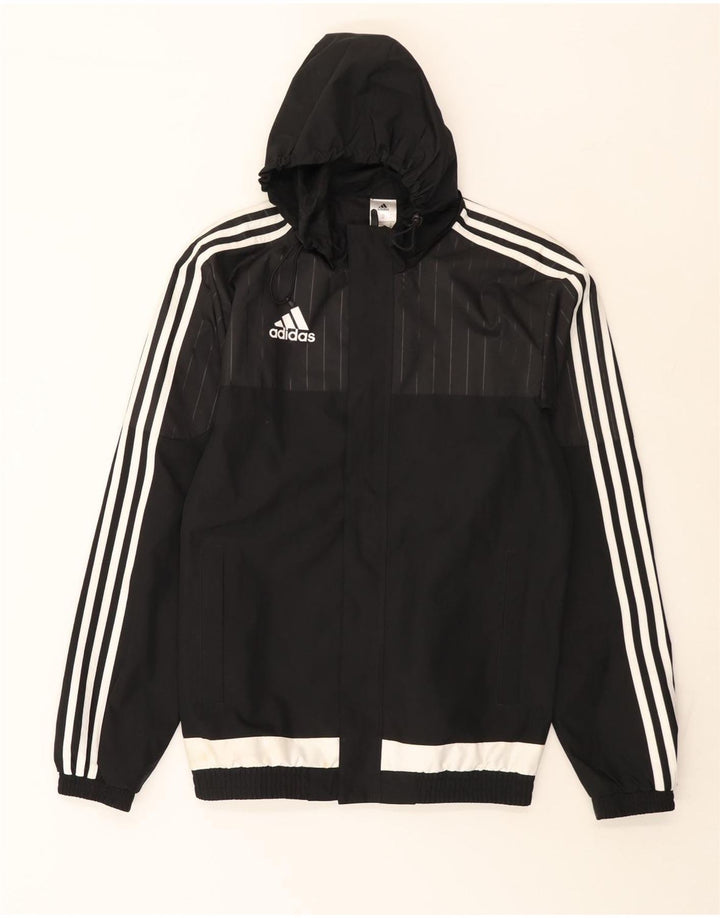 Adidas muška trenirka s kapuljačom, gornja jakna XS, crni poliester