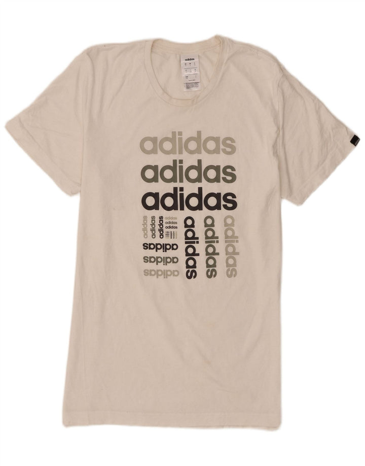 Adidas muška majica kratkih rukava srednje veličine, bijeli pamuk