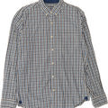 J. CREW Mens Slim Shirt Medium Blue Gingham Cotton Vintage J. Crew and Second-Hand J. Crew from Messina Hembry 