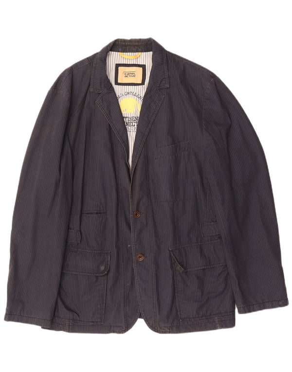 Camel Active muški sako sa 2 gumba UK 40 velike tamnoplave pruge