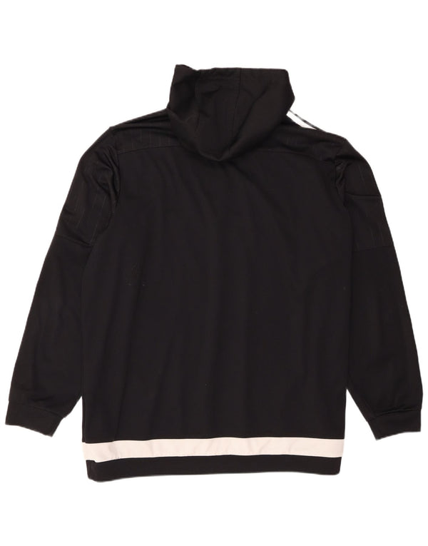 Adidas muška majica s kapuljačom 2XL crna poliesterska sportska majica