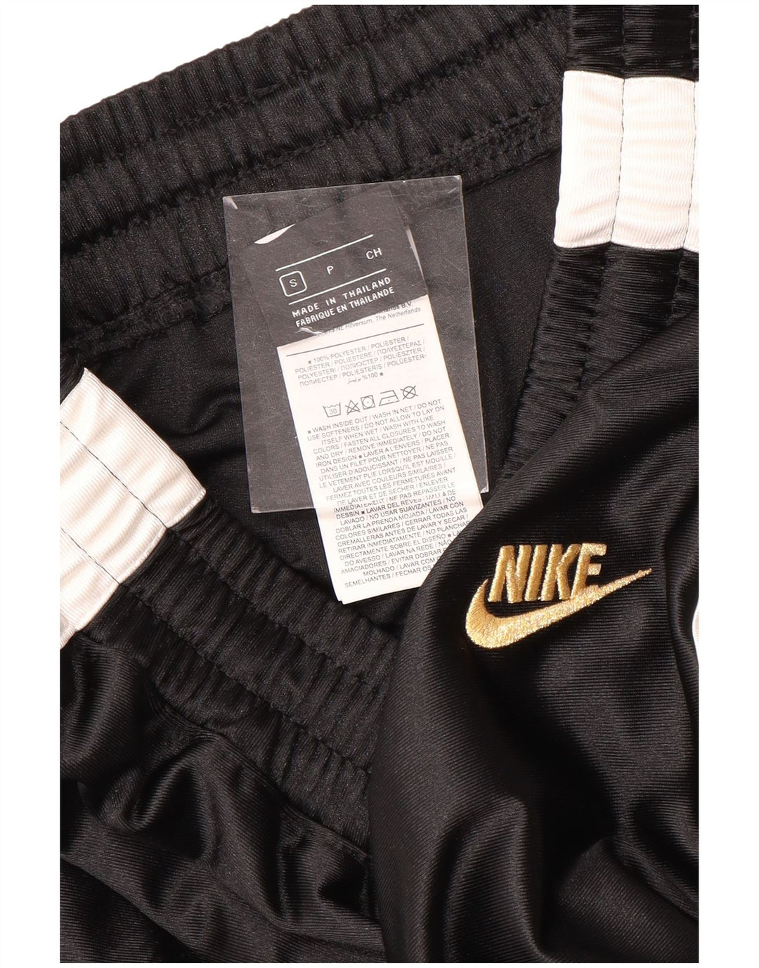 Nike ženske hlače za trenirku UK 10 male crne poliesterske boje