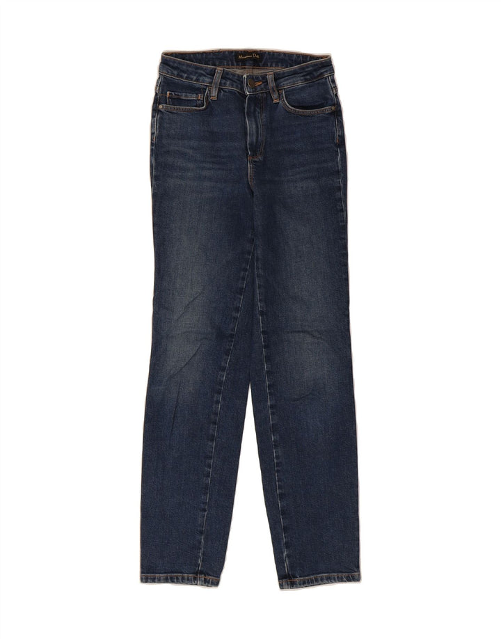 MASSIMO DUTTI Womens Slim Jeans W25 L29 Navy Blue Vintage Massimo Dutti and Second-Hand Massimo Dutti from Messina Hembry 