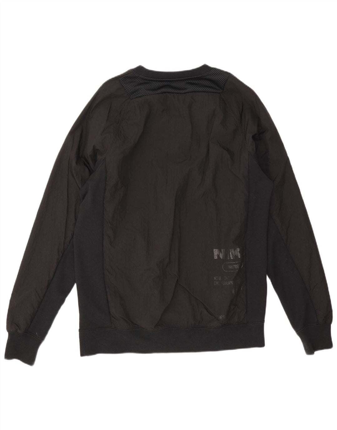 Mali crni poliamidni džemperi Nike Graphic Sweatshirt