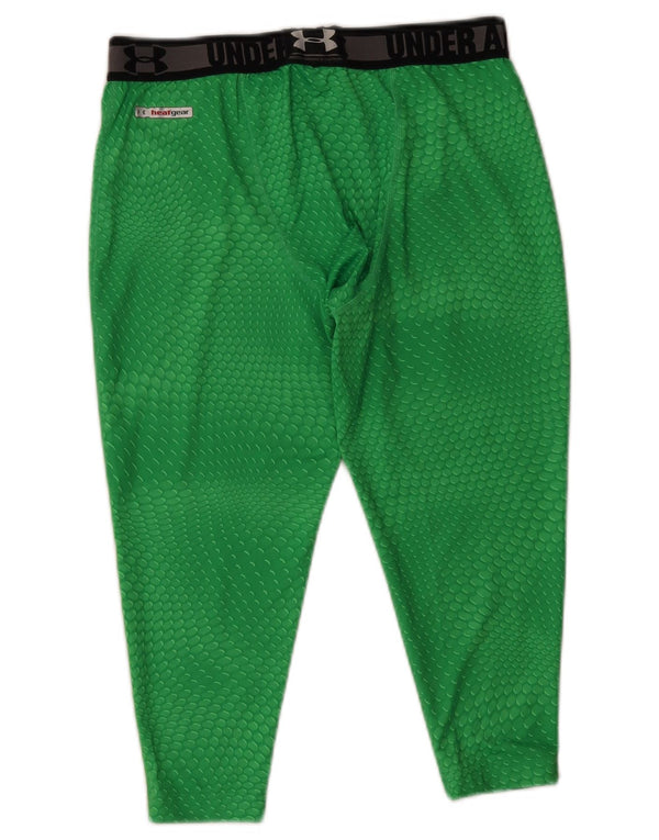 Under Armour muške Heat Gear Graphic Leggings Large W30 L18 Green Spotted