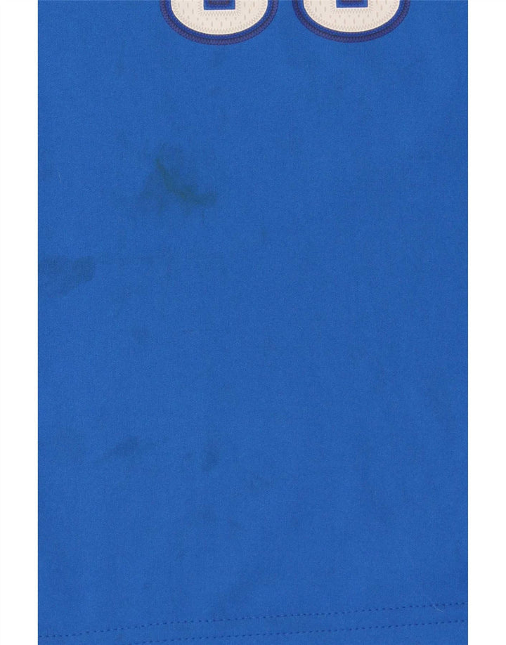 Adidas Boys Oklahoma Graphic Vest Top 9-10 Years Blue Colourblock Poliester