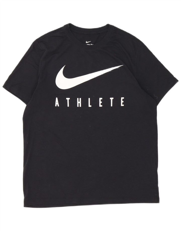 Nike Dri Fit Graphic T-Shirt Majica Veliki crni poliester