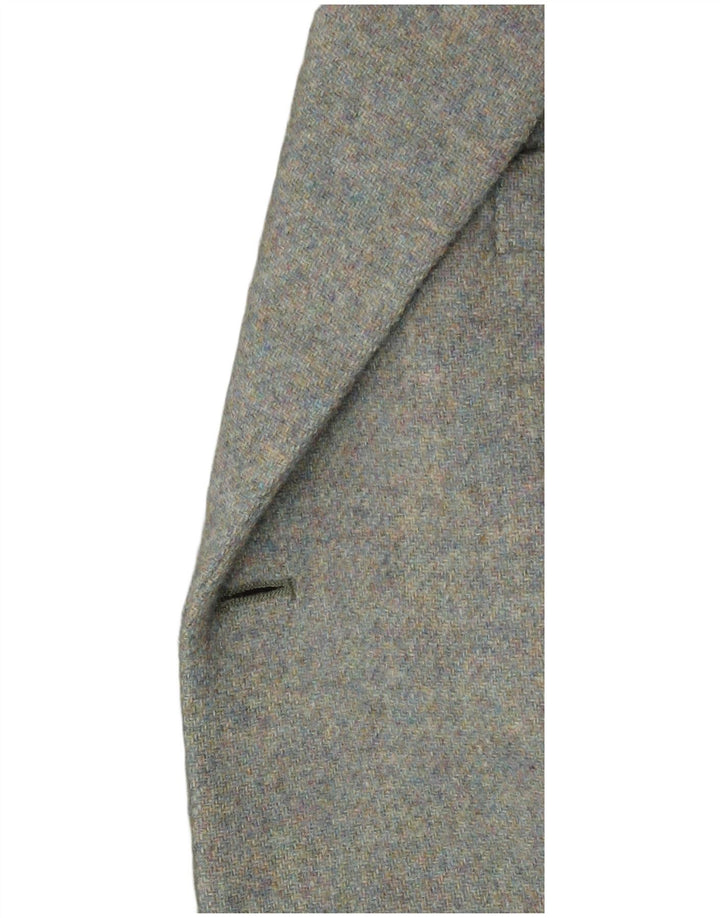 VINTAGE Mens 3 Button Blazer Jacket IT 50 Large Grey Wool