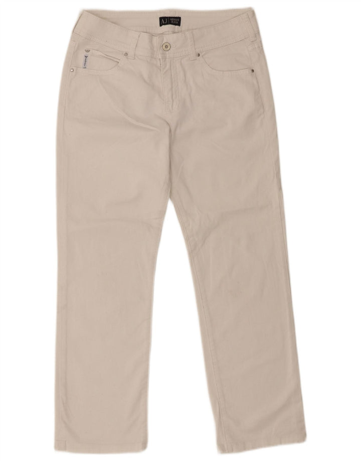 Armani Jeans Ženske ravne traperice W29 L27 Bijele