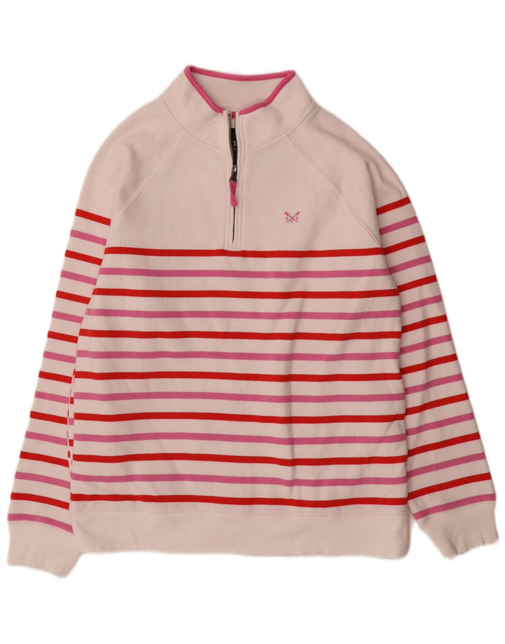 Crew Clothing Ženska majica s kratkim rukavima UK 12 srednje raznobojnih pruga