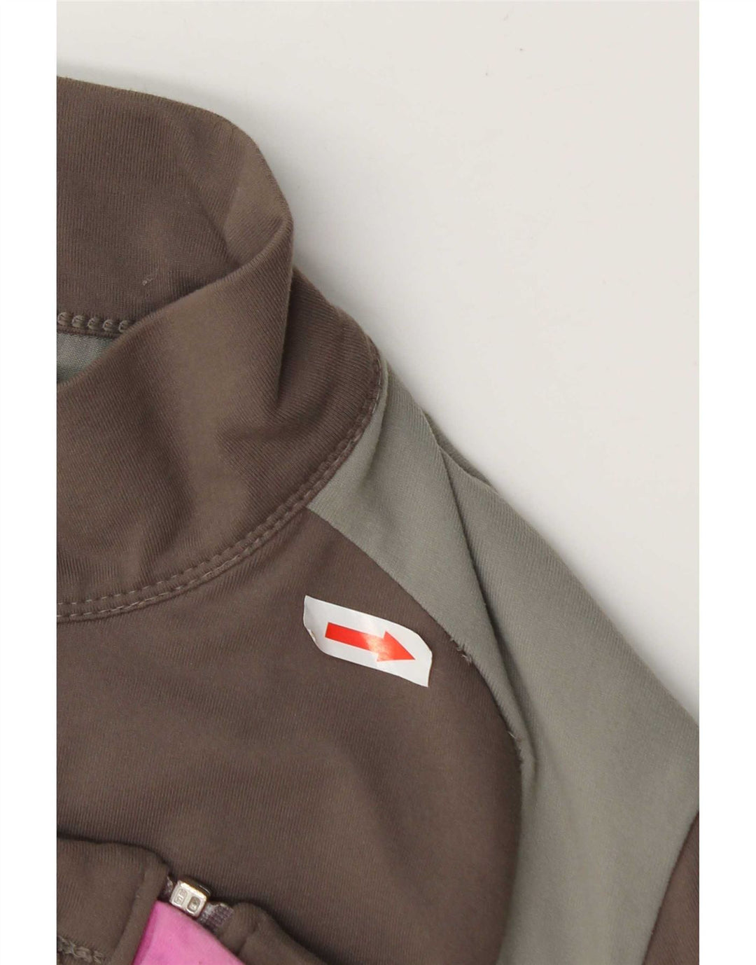Marks & Spencer ženska gornja jakna trenirke UK 14 Large Brown Colourblock