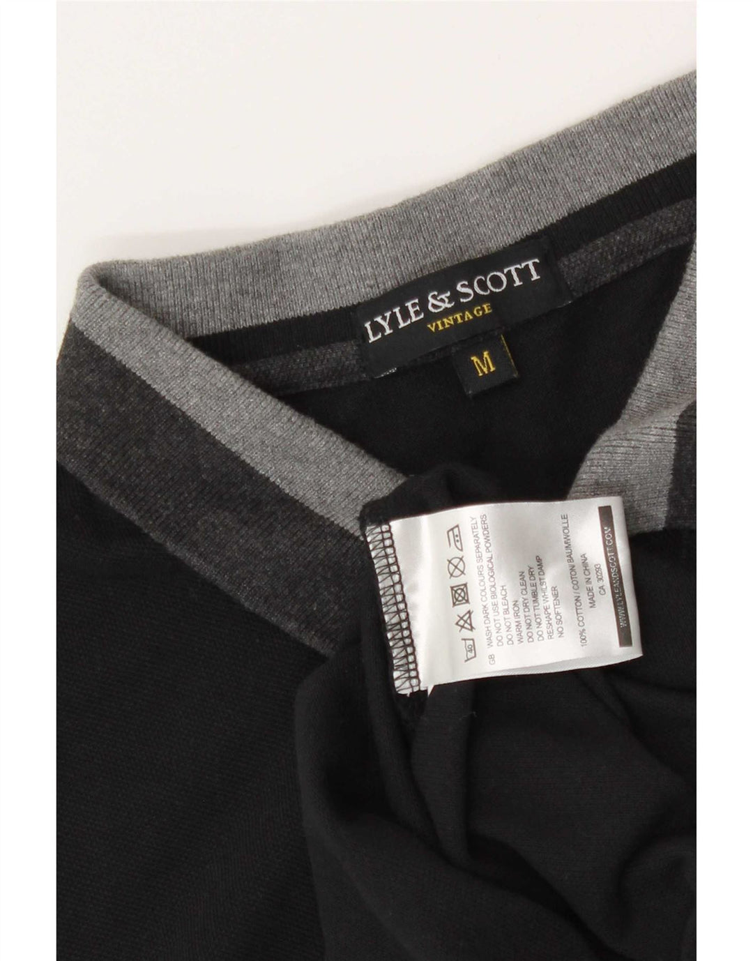 Lyle & Scott muška polo majica srednje crne boje, pamuk