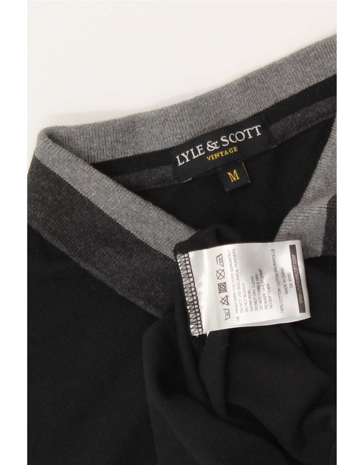 Lyle & Scott muška polo majica srednje crne boje, pamuk