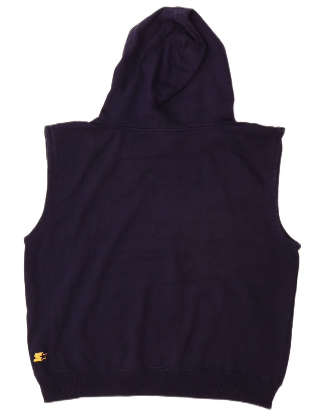 STARTER Veliki muški majica s kapuljačom bez rukava s grafičkim motivima, veliki tamnoplavi pamuk