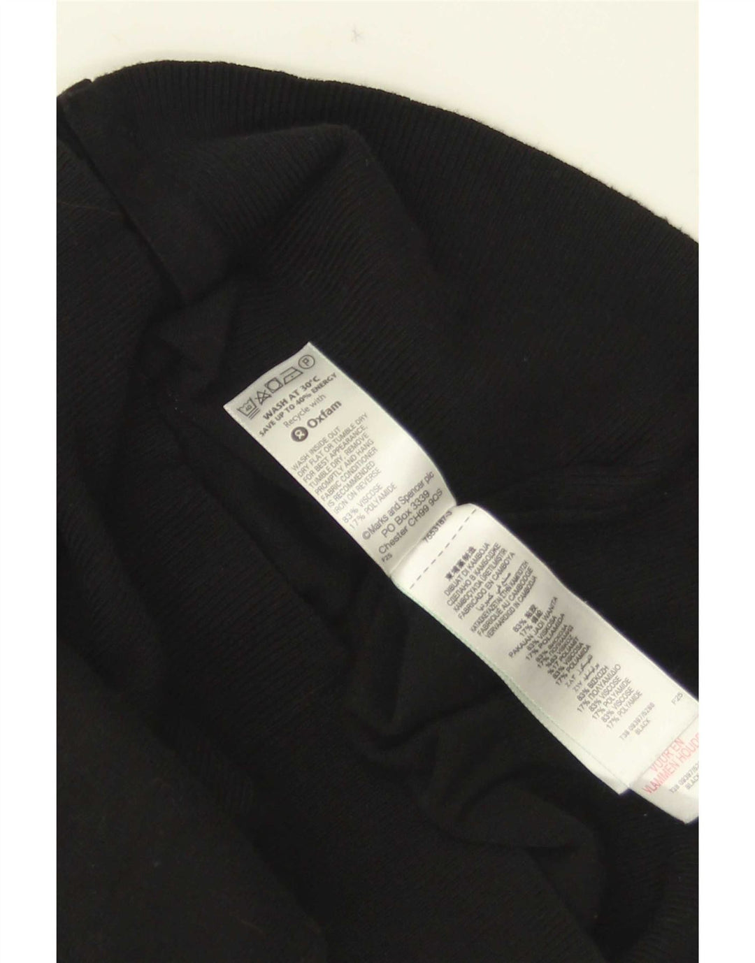Marks & Spencer ženski kardigan pulover UK 12 Srednja crna viskoza