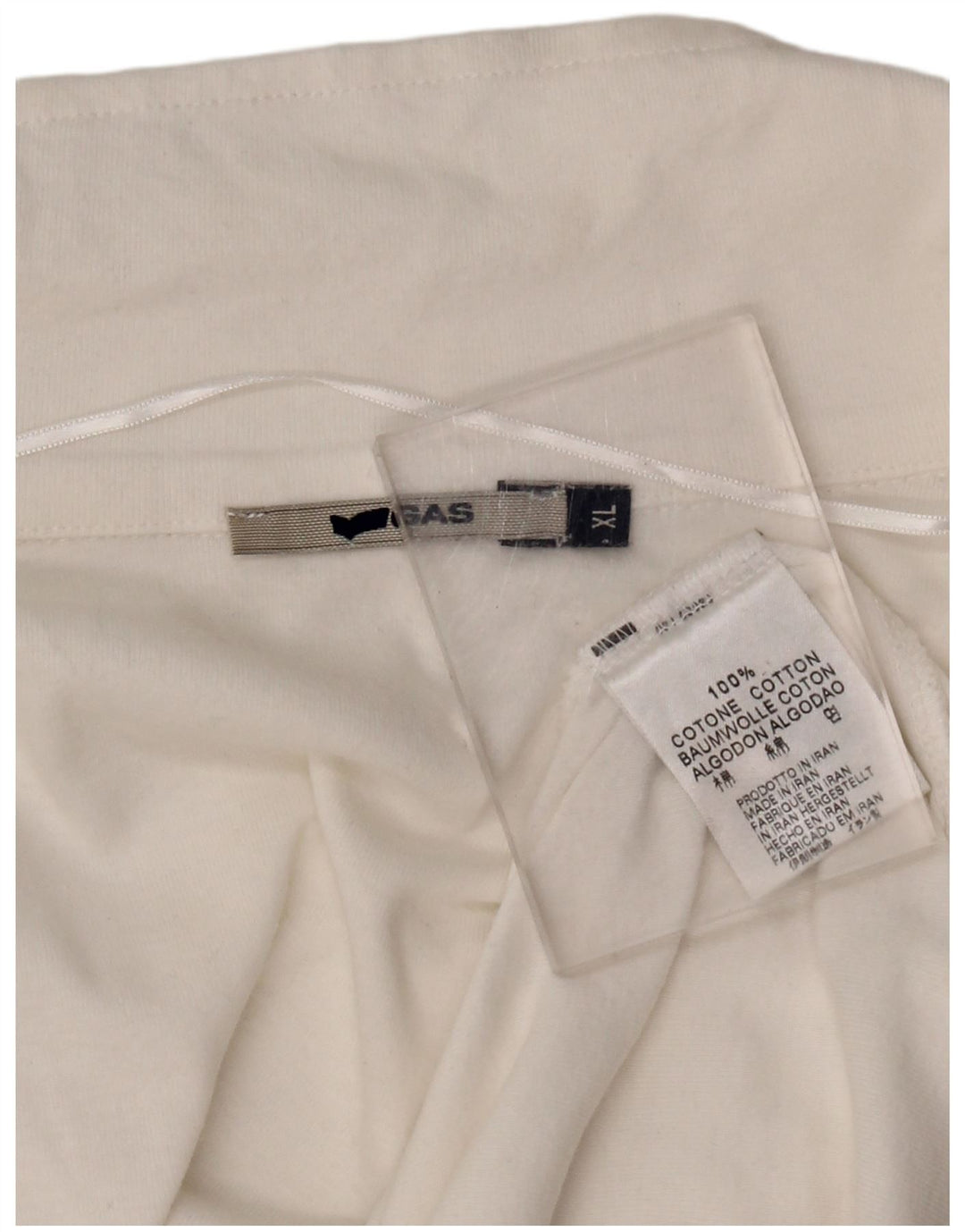 GAS Ženska grafička polo majica UK 18 XL bijeli pamuk