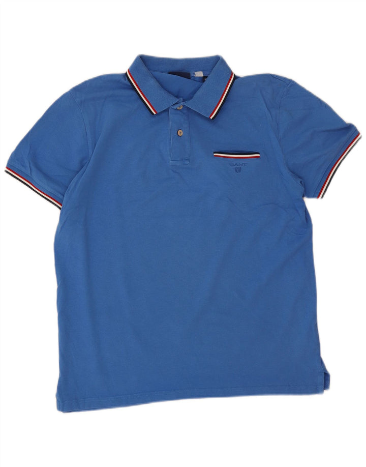 Gant muška polo majica srednje plavi pamuk
