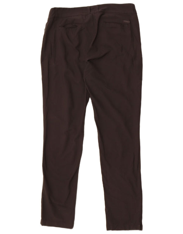 Adidas ženske uske ležerne hlače UK 16 Large W32 L30 crni poliester