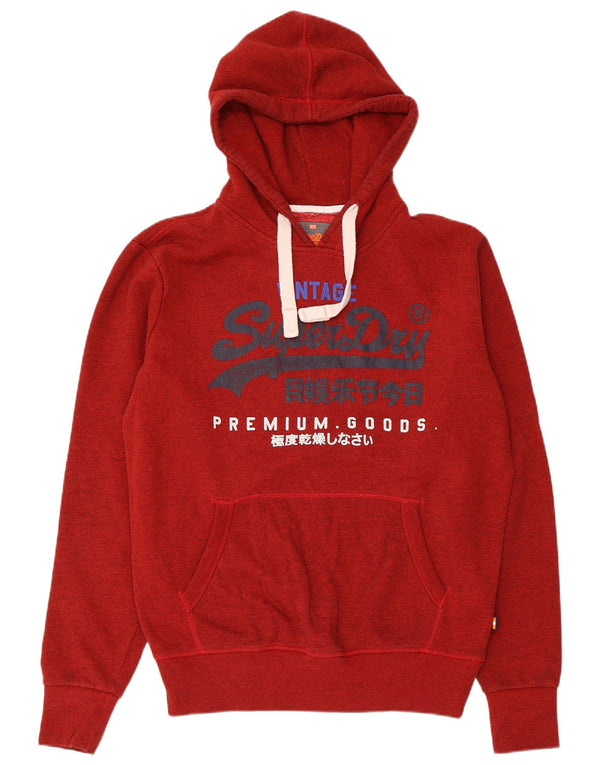 Superdry muška majica s kapuljačom s kapuljačom, veliki crveni flekasti pamuk