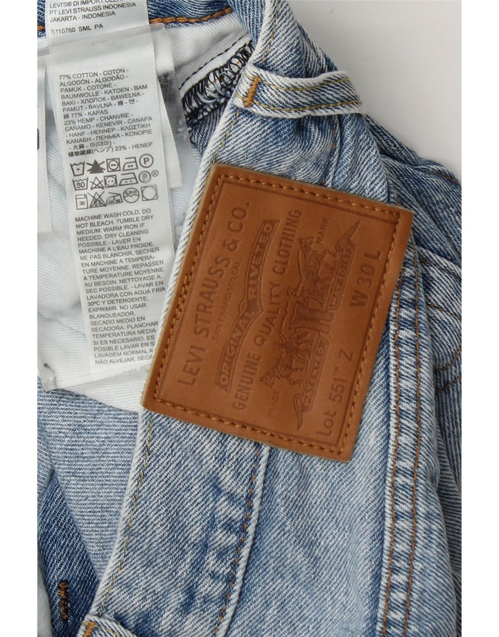 Levi's muške 551 ravne traperice W30 L27 plavi pamuk