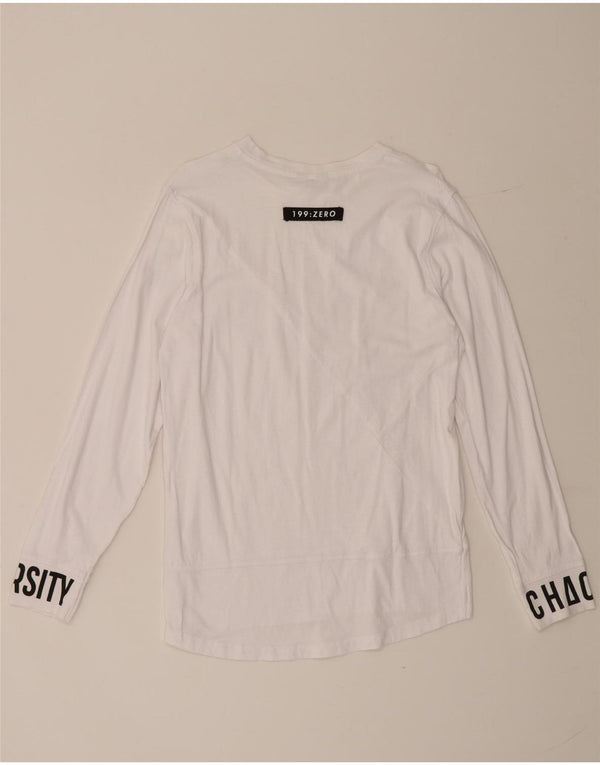 Jack & Jones muška majica dugih rukava s grafikama, mala bijela