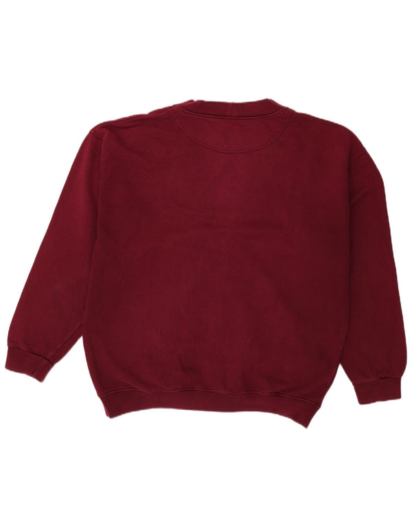 Benetton muški kardigan pulover XL bordo pamuk