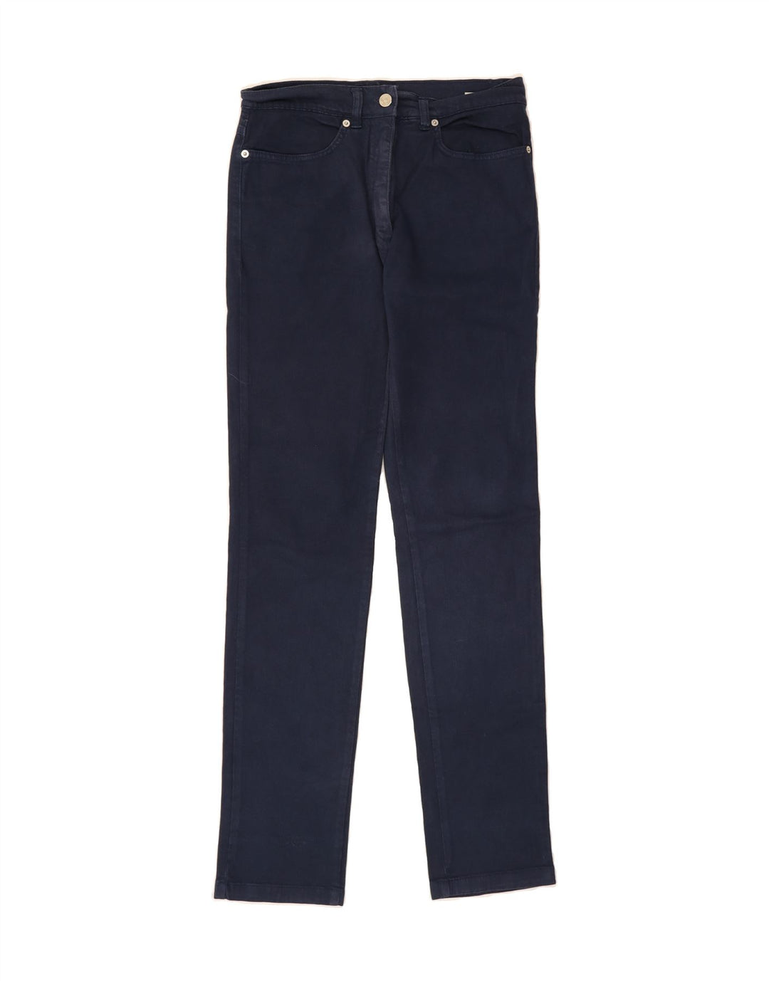 ROCCOBAROCCO Womens Graphic Slim Jeans W30 L33 Navy Blue Cotton Vintage Roccobarocco and Second-Hand Roccobarocco from Messina Hembry 