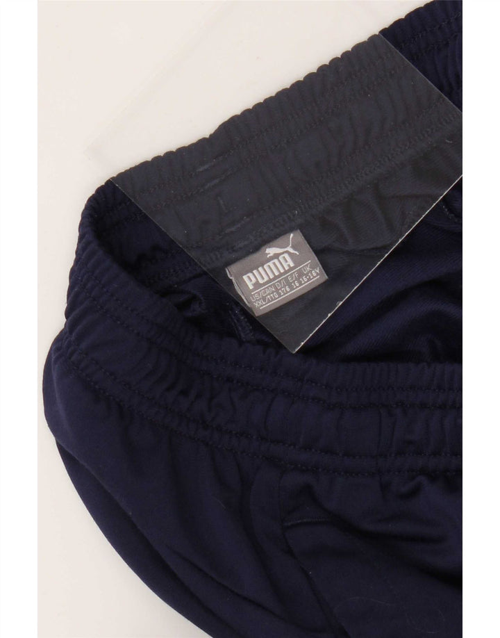 Puma Boys Trenirka Hlače Joggers 15-16 Years Navy Blue Poliester